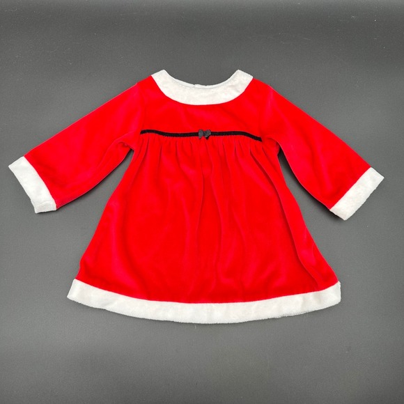 Just One Year Other - Just One Year Baby Girls Christmas Dress‎ Outfit Red Velvet Holiday Party